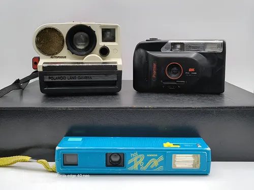Lote 3 Cámaras Para Reparar Polaroid Land Premier Dx Ansco Blanco Y Negro