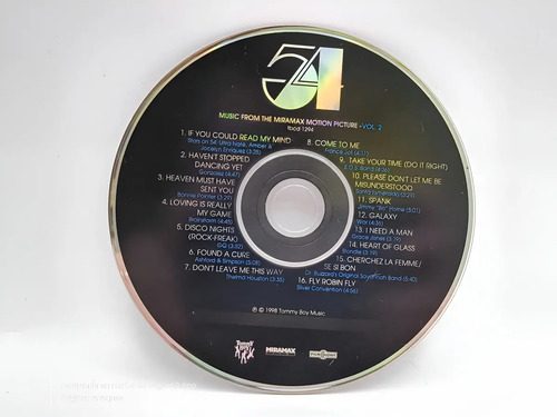 Cd 54 Music From The Miramax Motion Picture Vol 2 Solo Disco