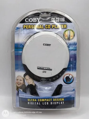 Discman Coby Personal Cd Player Cx-co109 En Blister Sellado Blanco Blanco — Audio vintage, años NOW