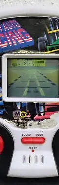 Videojuego Super Auto Racing D Microgames Of América Vintage Rojo Con Blanco Y Negro — Gaming vintage, años 90s