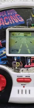 Videojuego Super Auto Racing D Microgames Of América Vintage Rojo Con Blanco Y Negro — Gaming vintage, años 90s (foto 2)