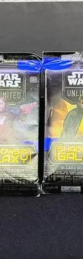 Sobres Star Wars Unlimited Shadows Of The Galaxy 4-pack Star Wars Unlimited Inglés — Coleccionables vintage, años NOW (foto 2)