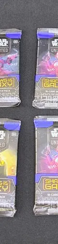Sobres Star Wars Unlimited Shadows Of The Galaxy 4-pack Star Wars Unlimited Inglés — Coleccionables vintage, años NOW (foto 3)