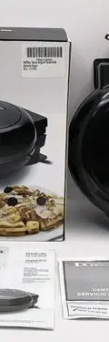 Wafflera Taurus Bélgica Placas Antiadherente En Caja Usado Negro