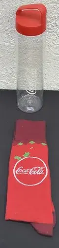 Calcetines Navideños Promocionales Coca Cola Con Cilindro #2 Rojo Navideño — Coleccionables vintage