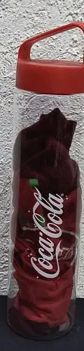 Calcetines Navideños Promocionales Coca Cola Con Cilindro #2 Rojo Navideño — Coleccionables vintage (foto 3)