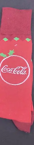 Calcetines Navideños Promocionales Coca Cola Con Cilindro #2 Rojo Navideño — Coleccionables vintage (foto 5)