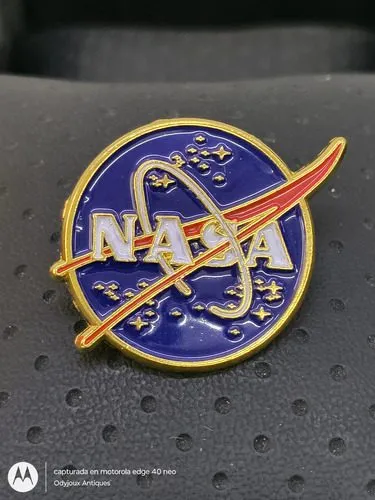 Pin/broche Nasa Logo Circular Metálico 3.4cm Azul Nasa