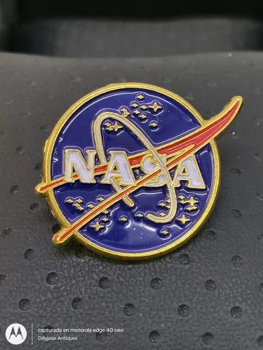 Pin/broche Nasa Logo Circular Metálico 3.4cm Azul Nasa — Coleccionables vintage