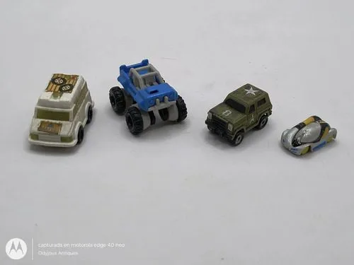 Lote 4 Mini Carritos Micro Machines Moose De Los 80's 90's Lote 4 Mini Carritos Micro Machines Moose De Los 80s Verde Azul Blanco Plateado — Coleccionables vintage, años 80s