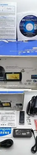 Videocámara Digital Samsung De Dvd Sc-dc175 34x Zoom En Caja Plateado — Video vintage, años NOW (foto 10)