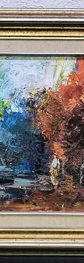 Cuadro Impresionista Enrique Mondragón Óleo 50x40 — Decoración vintage, años NOW