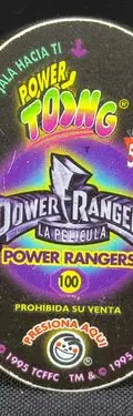 Tazo Sabritas Sabritoing Power Rangers 90's #100 Retro Orig — Coleccionables vintage, años 90s (foto 2)