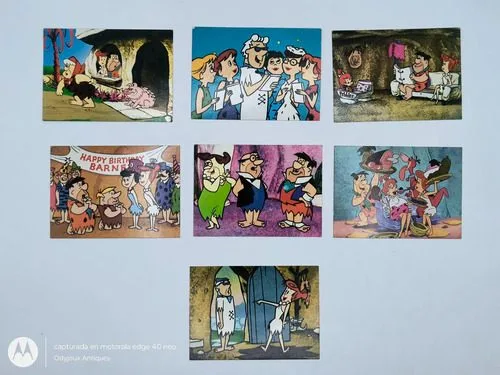 Lote Tarjetas Los Picapiedras 7pack 1994 Cardz Hanna-barbera — Coleccionables vintage, años 90s