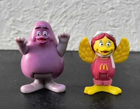 Figuras Birdie Early Bird Y Grimace Mcdonald's 2002 2-pack