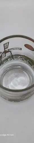 Vaso De Cristal Vintage Pareja Bailando Campo Molino Viento Transparente — Coleccionables vintage, años 60s (foto 8)