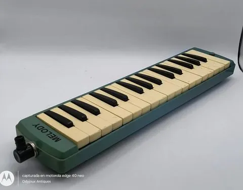 Melódica Marca Melody 32 Teclas Vintage Incompleta Funciona Azul