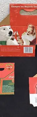 Navidad Coca Cola 90's Cajas Vacías Vintage Botellas 3-pack — Coleccionables vintage, años 90s