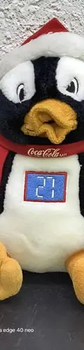 Peluche Pingüino Coca Cola Colección El Tesoro De La Navidad Negro — Coleccionables vintage, años 90s