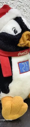 Peluche Pingüino Coca Cola Colección El Tesoro De La Navidad Negro — Coleccionables vintage, años 90s (foto 2)
