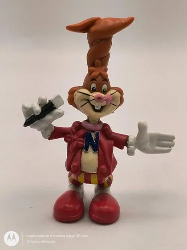 Figura Conejo Nesquik Nestle Orejas Cruzadas Vintage Retro