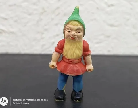 Juguete Figura Enanito Ghonmo De Plástico Vintage 80's