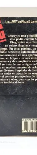 Misery Stephen King Plaza Y Janes Editores 4ta Ed. 1991 Barc