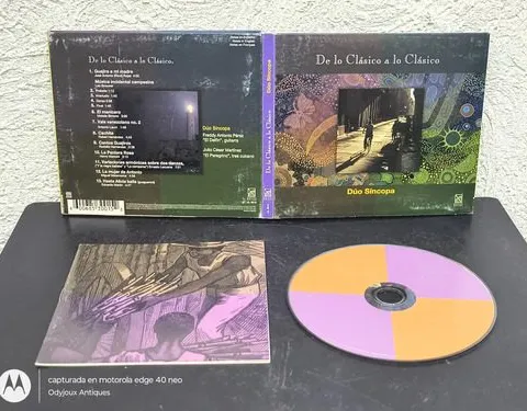 Cd Dúo Sincopa - De Lo Clásico A Lo Clásico Urtext 2002 Mex