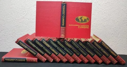 Enciclopedia Ilustrada Cumbre 14 Tomos Negra Grolier Año1982 — Coleccionables vintage, años 80s