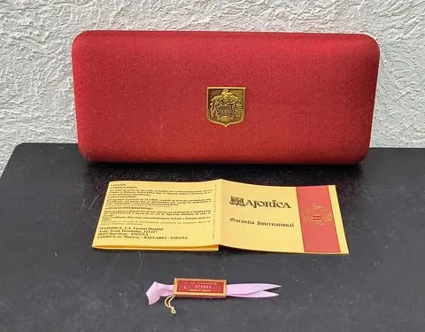 Caja/estuche Grande De Lujo Para Joyería Majorica Original Rojo