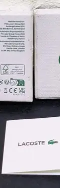 Caja/estuche Para Joyería Marca Lacoste Original Usado Blanco Con Verde — Coleccionables vintage, años 90s
