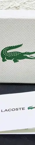 Caja/estuche Para Joyería Marca Lacoste Original Usado Blanco Con Verde — Coleccionables vintage, años 90s (foto 2)
