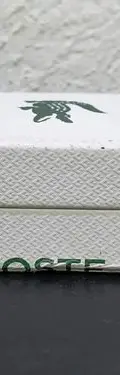 Caja/estuche Para Joyería Marca Lacoste Original Usado Blanco Con Verde — Coleccionables vintage, años 90s (foto 7)