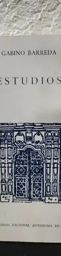 Libro Estudios Gabino Barreda No 26 Unam Año 1992 — Coleccionables vintage, años 90s