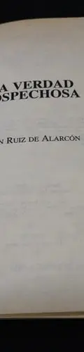 La Verdad Sospechosa Juan Ruiz De Alarcon Edit Edimat Libros — Coleccionables vintage (foto 3)