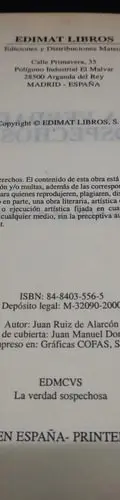 La Verdad Sospechosa Juan Ruiz De Alarcon Edit Edimat Libros — Coleccionables vintage (foto 4)