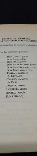 La Verdad Sospechosa Juan Ruiz De Alarcon Edit Edimat Libros — Coleccionables vintage (foto 5)