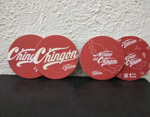 Juego De Porta Vasos 4-pack Victoria México Coleccionables Rojo