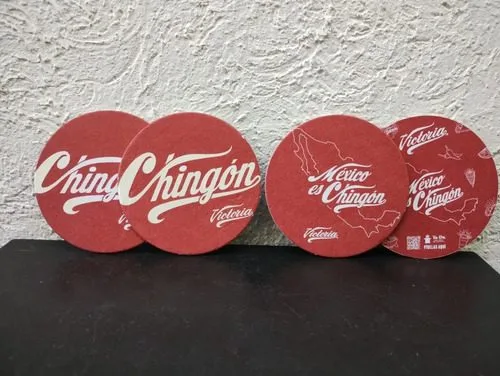Juego De Porta Vasos 4-pack Victoria México Coleccionables Rojo — Coleccionables vintage
