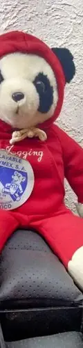 Oso De Peluche Deportista Sudadera Roja Toymex Vintage 40cm  Rojo — Coleccionables vintage