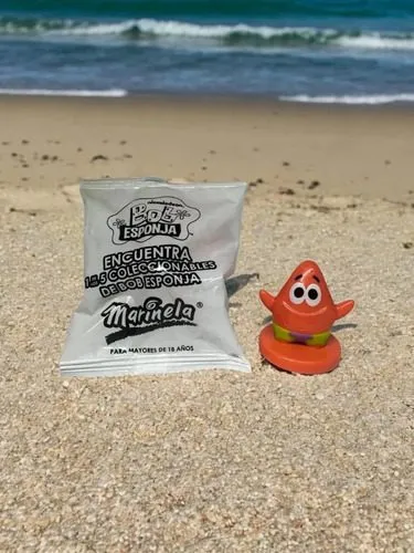Figura Patricio De Bob Esponja Marinela Bimbo Sellado