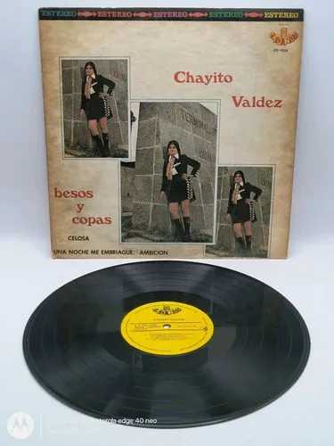 Disco Lp Acetato Chayito Valdez Besos Y Copas Cronos 1975 Estándar — Audio vintage, años 70s