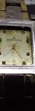 Reloj Pulso Anne Klein Acero Inox Mujer Con Detalle Original Dorado Con Plateado Plateado Dorado — Decoración vintage (foto 3)