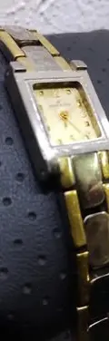 Reloj Pulso Anne Klein Acero Inox Mujer Con Detalle Original Dorado Con Plateado Plateado Dorado — Decoración vintage (foto 5)