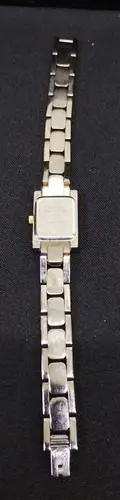 Reloj Pulso Anne Klein Acero Inox Mujer Con Detalle Original Dorado Con Plateado Plateado Dorado — Decoración vintage (foto 6)
