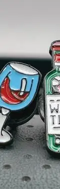 Pin/broche Copa Y Botella De Vino Retro Vintage Metal 3cm Verde Rojo Azul Copa Y Botella De Vino Retro Vintage — Coleccionables vintage (foto 4)