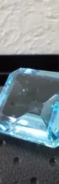 Piedra Aguamarina Sintética 1.8cm Cuadrada Para Montar  Azul Claro — Coleccionables vintage (foto 2)