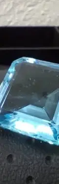 Piedra Aguamarina Sintética 1.8cm Cuadrada Para Montar  Azul Claro — Coleccionables vintage (foto 5)