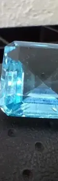 Piedra Aguamarina Sintética 1.8cm Cuadrada Para Montar  Azul Claro — Coleccionables vintage (foto 6)