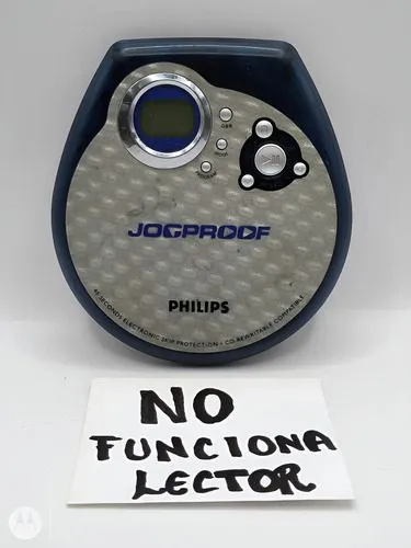 Discman Jogproof Philips Ax-3201 Cd Player No Sirve Lector Plateado Con Azul